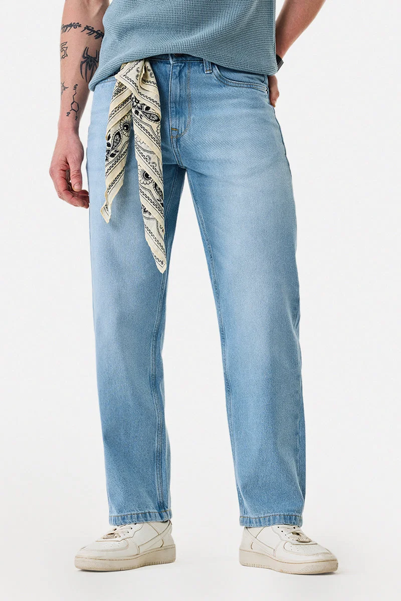 SNITCH Washed Baggy Jeans